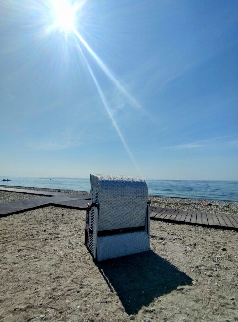 Strandkorb am Bojendorfer Strand auf Fehmarn