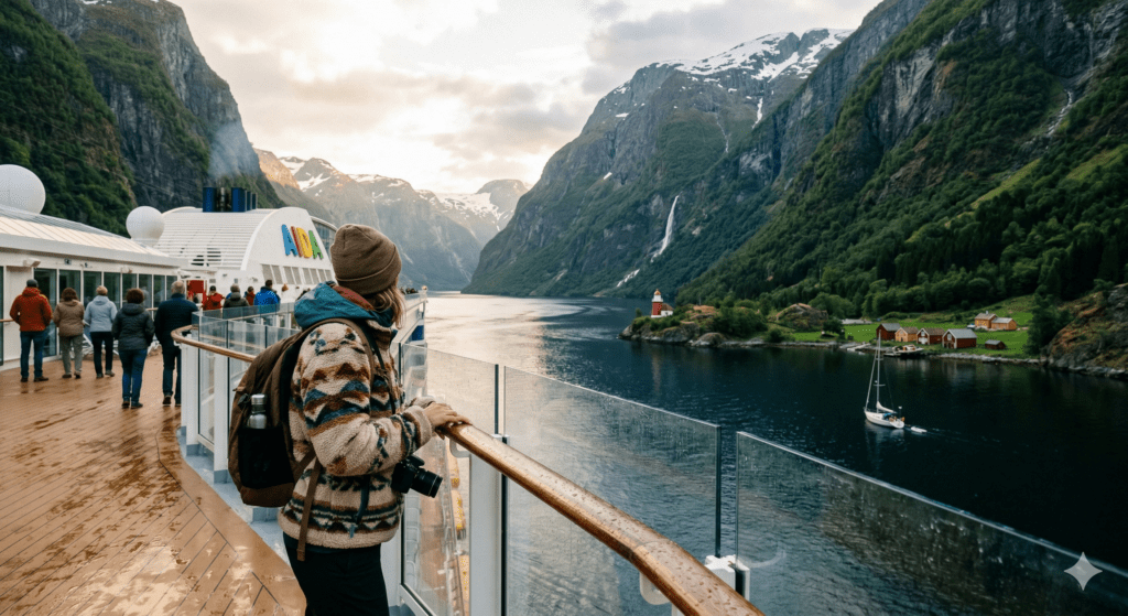 Fahrt durch die Fjorde Norwegens (KI generiert) Fahrt durch die Fjorde Norwegens (KI generiert)
